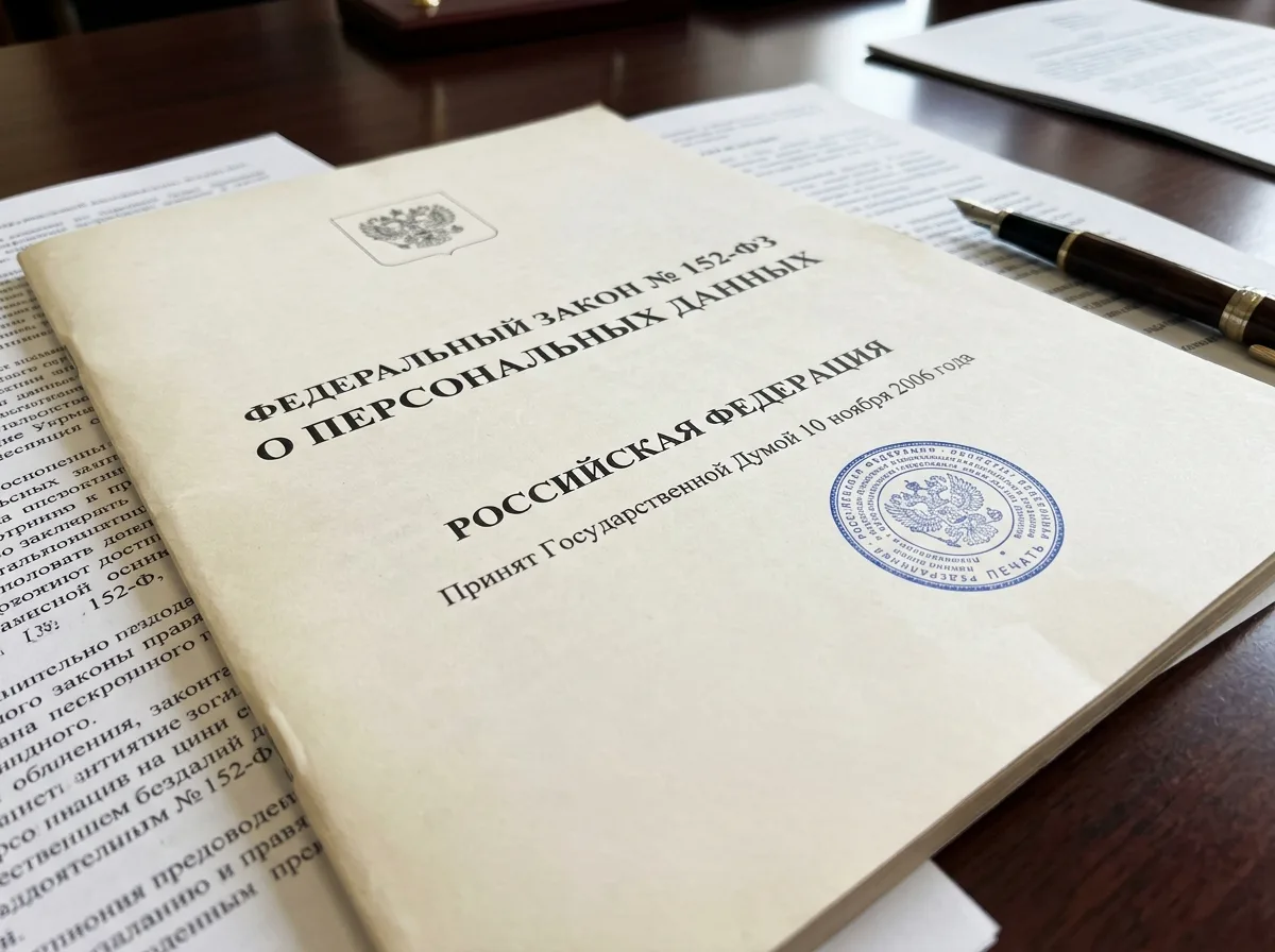 Федеральный закон 152-ФЗ о защите персональных данных: официальный документ с печатью